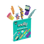 Welly Bandage Large Refill Pack | Adhesive Flexible Fabric, Glow-in-the-Dark & Waterproof Bandages | Assorted Shapes and Patterns for Minor Cuts, Scrapes, and Wounds - 160 Count