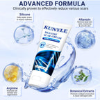 Kunyle Scar Cream, Silicone Scar Gel, Advanced Scar Removal Cream for Surgical Scars, Stretch Marks Removal, Keloid Bump Removal, Old and New Scars 2.11 Oz (60g)