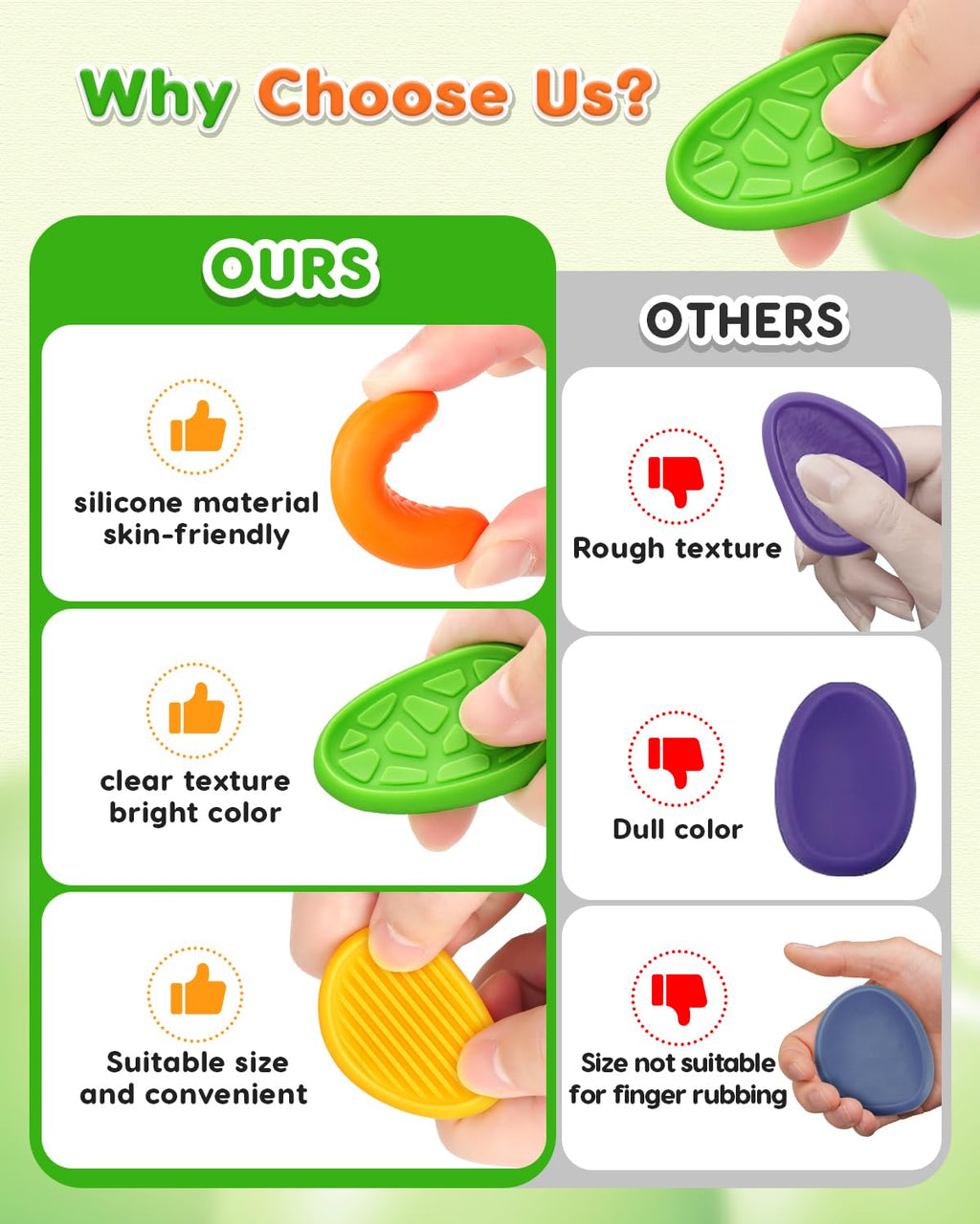 Fidget Toys Sensory Stone for Kids: 24 Pack Textured Worry Stones for Adults - Bulk Fidgets for Classroom Prizes Gooide Bag Stuffers - Quiet ADHD Tools for Autism Kids - Christmas Stocking Stuffers