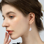 Opossum Dangle Earrings for Women - Silver Animal Earring Possum Gifts