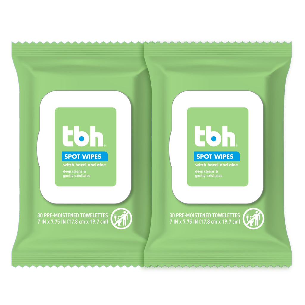 TBH Kids Spot Face Cleansing Wipes – Gentle Daily Skincare for Preteens & Teens with Oily, Dry & Sensitive Skin – Salicylic Acid & Witch Hazel – Paraben-Free & Dermatologist-Approved – 30ct (2 pack)