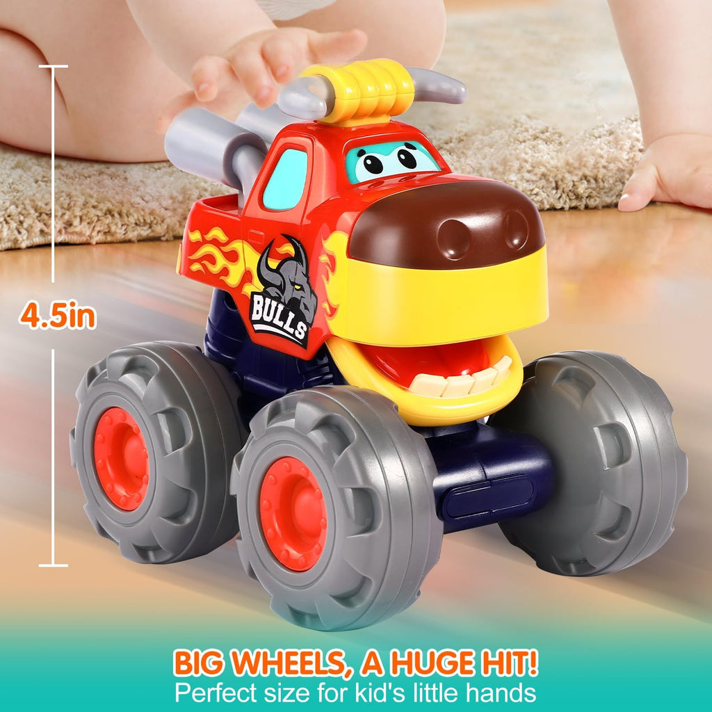 Toy Cars for 1-3 Year Old, 3PCS Animal Monster Truck, 1 Year Old Boy Gifts