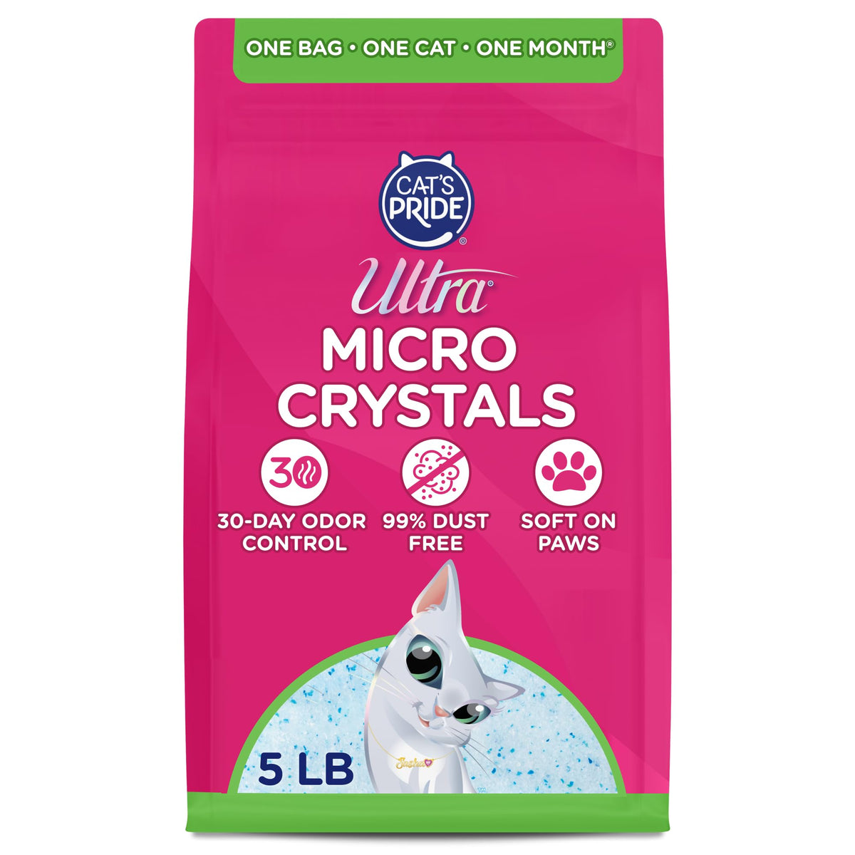 Ultra by Cat's Pride Micro Crystals Litter with 30-Day Odor Control, 5lbs