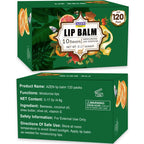 AZEN 120 Pack Lip Balm, Natural Lip Balm Bulk, Lip Care Product, Moisturizing Lip Balms for dry cracked lips, Valentines Gifts Easter Basket Stuffers - 10 Flavors