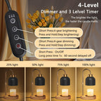 WUEAOA Candle Warmer Lamp with Timer Dimmer, Height & Brightness Adjustable