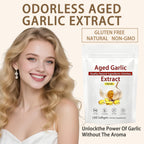 Louma NuvaPure Aged Garlic - 7500mg Odorless, Lumine Aged Garlic Extract, Non-GMO - 180 Softgels