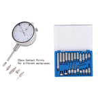 Qnkaa Dial Indicator with Magnetic Base Holder Fine Adjustable Long Arm 0-1" Magnetic Dial Indicator Professional Dial Gauge 0.001"