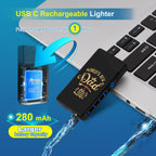 LcFun Dad Gifts for Fathers Day, Electric Lighter USB Rechargeable, Plasma Dual Arc Lighters, Windproof Flameless Lighter, Personalized Fathers Day Dad Gifts
