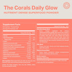 Proper, The Corals Daily Glow Beauty Blend - Nutrient Dense Superfood Powder with Collagen Peptides, Hyaluronic Acid Powder, Vitamin C, and MSM. Hair, Skin, Nail Vitamin Supplement for Women & Men