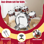 Kids Drum Set for Toddlers 3-5 - Musical Instruments Toys Birthday Gifts