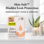 Attn: Grace Hybrid Incontinence Pads for Women, 28-Pack - High Absorbency, Breathable, Plant-Based - Incontinence Pads for Light Bladder Leaks & Sensitive Skin