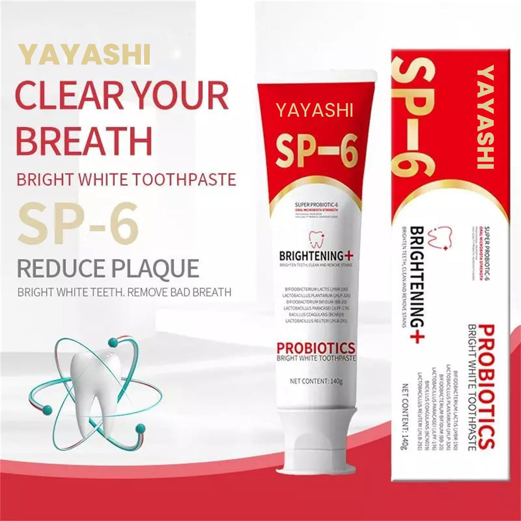 Sp6 Probiotic Ultra Whitening Toothpaste, Fresh Breath (2pcs)