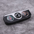 Car Thermometer, Hygrometer 3 in 1 Ball, Multi Functional Reading with Self Adhesive Tape, Black, Compact Size