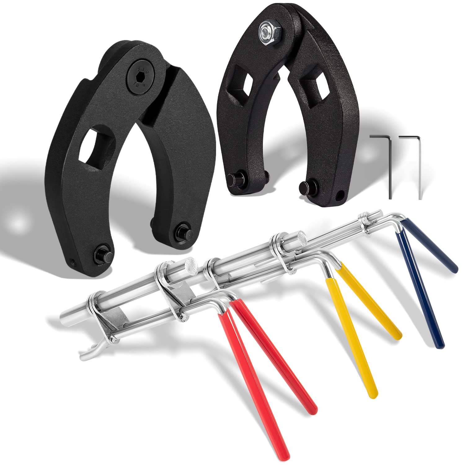 3 Pack Hydraulic Seal Installation Tools & 1266 Adjustable Gland Nut Wrench & 7463 Small Universal Gland Wrench, Hydraulic Cylinder Spanner Wrench Piston Repair Seal Kit, Farm & Construction Equipment