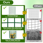 10 Pack Plant Protectors from Animals | 30PCS 13"x13" Metal Wire Mesh Garden Plant Cages for Gardening Supplies | Chicken Wire Cloche Plant Protectors for Rabbits Chickens Ducks