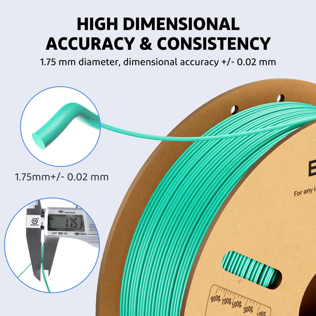 ELEGOO PLA Plus Filament Bundle Black 10KG, 1.75mm PLA+ Tough 3D Printer Filament Dimensional Accuracy +/- 0.02mm, 10 Pack 1kg Spool(2.2lbs) Fits for Most FDM 3D Printers