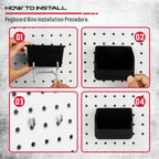 Ultimate 121-Piece Pegboard Hooks Set, Pegboard Accessories with Metal Hooks, Durable Peg Board Organizer Accessories, Pegboard Bins, Peg Board Tool Utility Hooks
