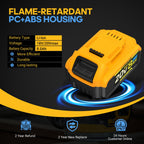 8Ah Replacement Compatible for Dewalt 20V Max Battery with High Capacity Batteries Cordless Power Tools 20 Volt Baterías DCB201 DCB203 DCB204 DCB205 DCB205c DCB205-2 DCB206 2 Pack Batteries Pilas