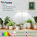 Wiaxulay Plant Grow Light, 11in Full Spectrum for Indoor Plants with Base