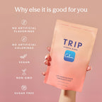 TRIP Magnesium Glycinate Powder with L-Theanine & Lion’s Mane, Sugar Free Magnesium Supplement for Adults, 250mg Magnesium per Drink Mix Serving, Pomegranate Orange Blossom, 1 Bag - 30 Servings