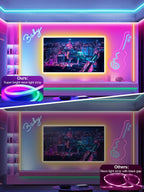 Ledagic 48ft RGB LED Neon Rope Lights with App, Remote Control, IP65 Waterproof Neon Light Strip Outdoor Indoor, DIY Design Flexible Led Strip Lights for Bedroom Essentials, Gaming Accessories