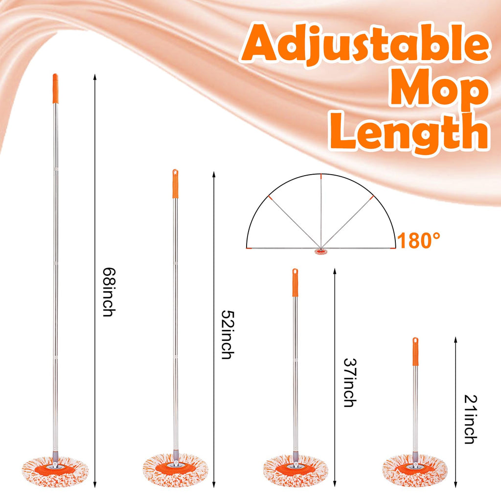 Keyloland Wall Mop, Primium 68” Wall Cleaner, High-Quality Baseboard Cleaner, Professional-Grade Baseboard Cleaner Tool with Handle, Superior Quality Dust Mop, Efficient Ceiling Fan Cleaner Duster