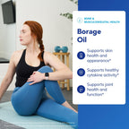 Pure Encapsulations Borage Oil | Hypoallergenic Dietary Supplement | 180 Softgel Capsules