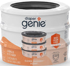 Diaper Genie Bags Refills 270 Count (Pack of 3) Clean Laundry Scent | Diaper Pail Refills with Max Odor Lock | Holds up to 810 Newborn Diapers