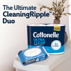 Cottonelle Ultra Clean Toilet Paper, 32 Family Mega Rolls=176 Regular Rolls
