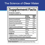 VisiUltra Eye Health Supplement – 14 Essential nutrients for Clear Vision, Blue Light Protection, and Long-Term Eye Health. Supports Clarity and Eye Wellness. 60 Capsules. (6 Pack)
