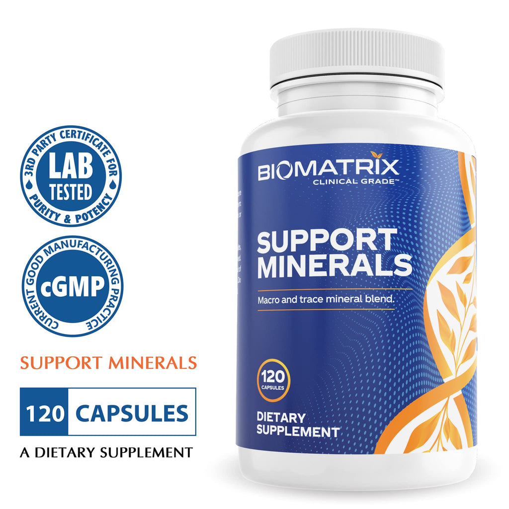 BioMatrix Chelated Mineral Supplement, Iron-Free, Calcium, Magnesium, Zinc