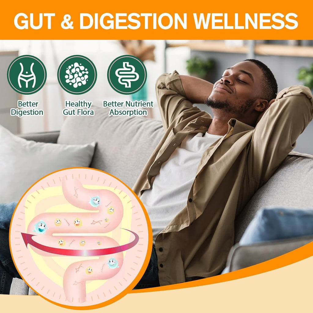 9-in-1 Probiotic Prebiotic Fiber Gummies for Adults & Teens, Fiber Supplement Pro with 5 Billion CFU Bacillus Coagulans, Psyllium Husk, FOS, Inulin, ACV for Digestion & Gut, 60 Vegan Pineapple Gummies