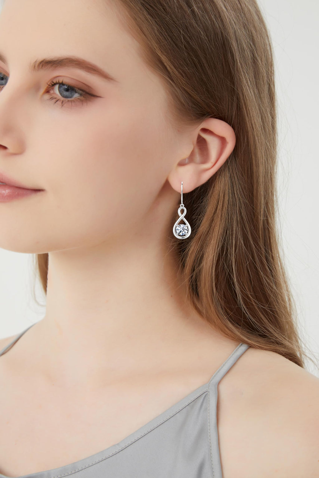925 Sterling Silver 1.2ct Moissanite Teardrop Dangle Drop Earrings for Women Hypoallergenic, Women's Jewelry Gift
