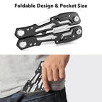 14-In-1 Multitool with Safety Locking, Professional Stainless Steel Multitool Pliers Pocket Knife, Bottle Opener, Screwdriver with Nylon Sheath ，Apply to Survival,Camping, Hunting and Hiking 10 Pcs