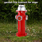 TB TIBAG Fake Fire Hydrant Statues for Dogs to Pee On, Solar Light Fire Hydrant with Glowing Paw Prints for Garden Statues Lawn Outdoor Decorations, 14.5" Tall