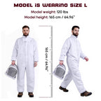 LONGADS Bee Suit for Men, Full Body Beekeeper Suit with Gloves and Veil L