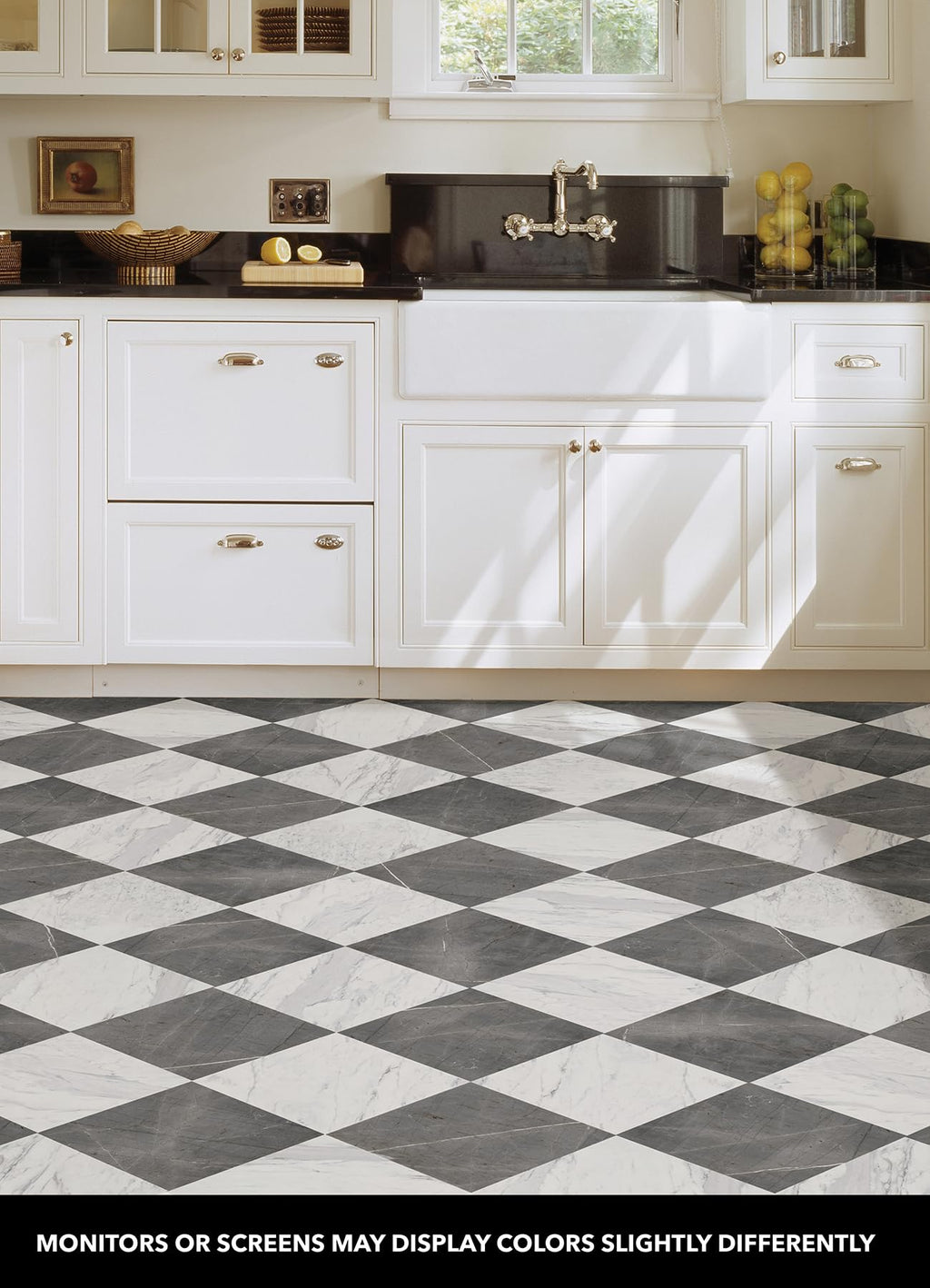 FloorPops x Chris Loves Julia 12-in by 12-in Bonneville Grey & White Marble Peel & Stick Floor Tiles, FP4421