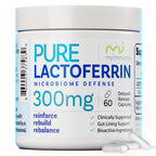 Lactoferrin 300mg Delayed Release Capsules - MyImmunity Premium Immune Support Supplement with Iron Absorption - Freeze Dried, Non-GMO, Gluten Free, Vegetarian - 60 Count (2 Month Supply)