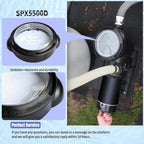 Vsttar SPX5500D Pool Pump Lid,Strainer Cover with Lock Ring and O-Ring Replacement Compatible with Select Hayward Matrix Pump and Filter,SPX5500D Pump Strainer Lid