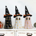 DAZONGE Set of 3 Halloween Ceramic Ghost Halloween Decorations Indoor