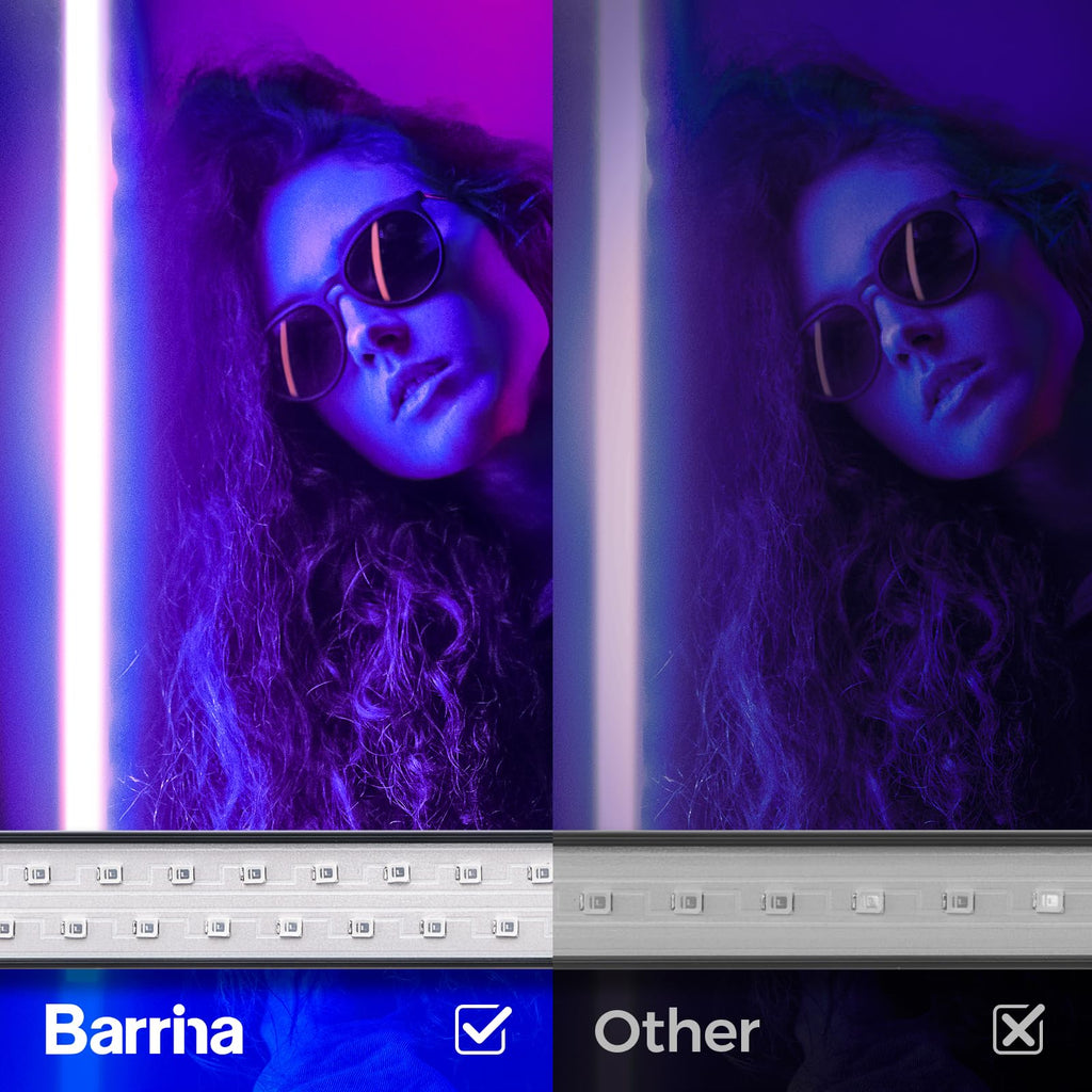 Barrina Black Light Bar, 10W 1FT Magnetic LED Black Lights for Glow Party