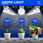 Barrina Plant Grow Lights, 4FT 5000K Full Spectrum Daylight White, 6 Packs