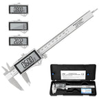Adoric Digital Caliper, Caliper Measuring Tool Stainless Steel Vernier Caliper Digital Micrometer with Large LCD Screen, Easy Switch from Inch Metric Fraction, 0-6" Caliper Tool for DIY/Household
