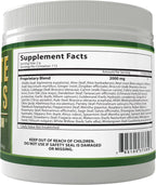 Ultimate Greens with MSM Powder, Vegan Friendly Natural Ingredients Gluten Soy Free NO GMO Superfood Vegetable Nutritional Drink Alkalizing Energy 8oz 6 Pack (6 Month Supply)