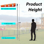 Airport Windsock Pole Kit, 8 in x 36 in Aviation Grade Wind Sock Pole Kit