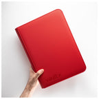 Vault X 9 Pocket Trading Card Zip Binder, 360 Cards, Premium Exo-Tec Album Material, 20 Side-Loading Pages, Folder for Collectible Games, Sports, TCG (Red)