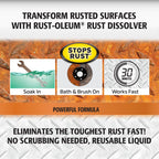 Rust-Oleum Rust Dissolver Soak & Bath | Heavy-Duty Corrosion Remover for Metal Tools, Cars, Bikes, Grills, Bolts, Firearms & More | Gallon
