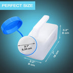 Urinals for Men Glow in The Dark Lid by Tilcare (3 Pack) - 32oz/1000mL Thick Plastic Mens Bedpan Bottle with Screw-on Lid - Spill Proof Urinary Chamber - Male Portable Travel Pee Bottles