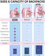 Naturally KIDS Toddler Backpack w. Plush Pink Triceratops Toy Kids Gift 2-5