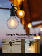 Brightown Outdoor String Lights, 69FT G40 LED IP65 Waterproof Patio Lights